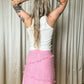 Kenzo Jeans Pink Skirt with Frills