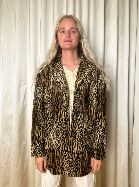 Vintage Leopard Blazer