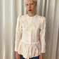 80s Lace Shirt with Buttons