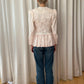 80s Lace Shirt with Buttons