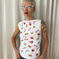 Y2K Cute Top with Accessories Print