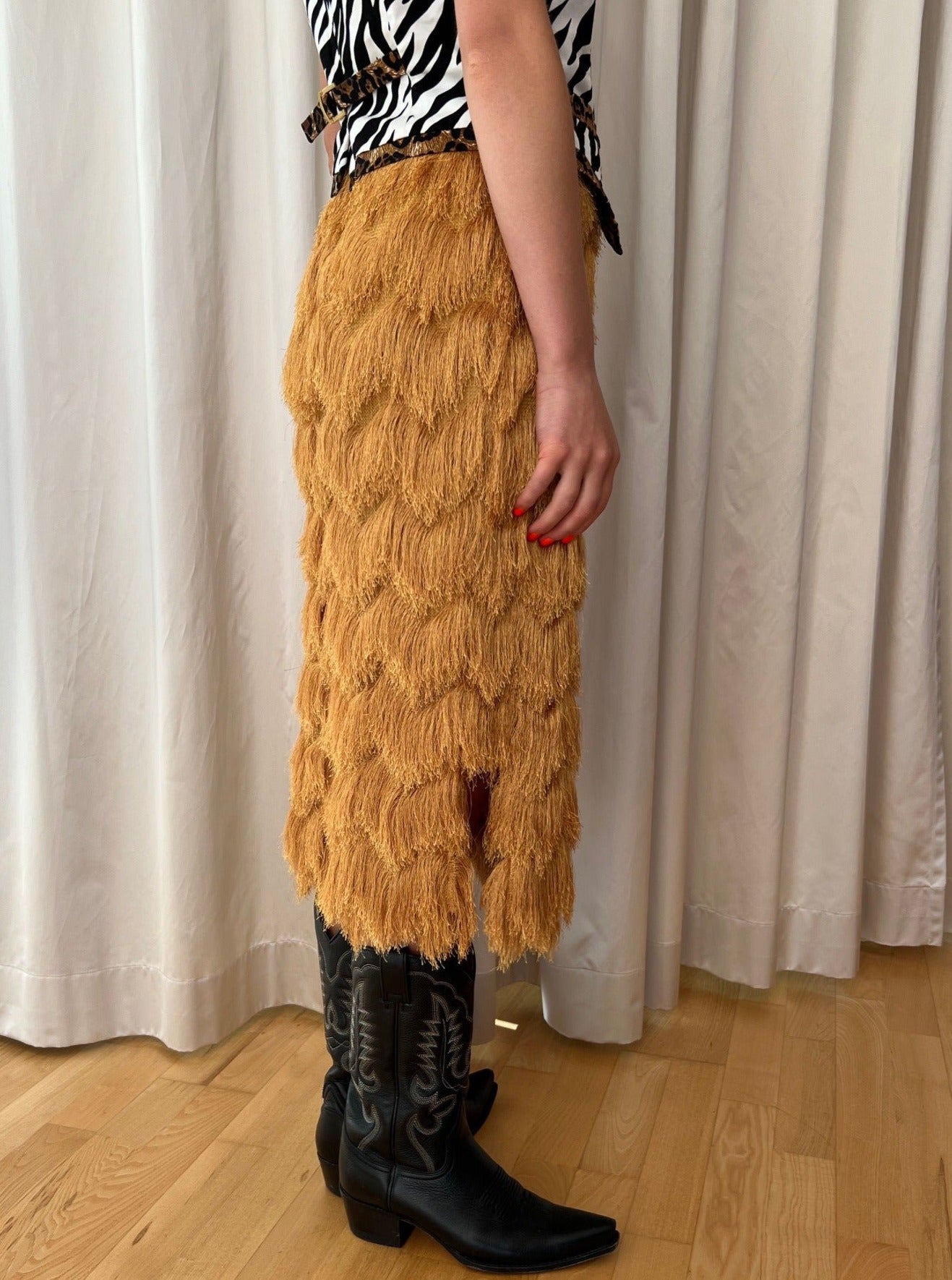 Golden Frill Skirt